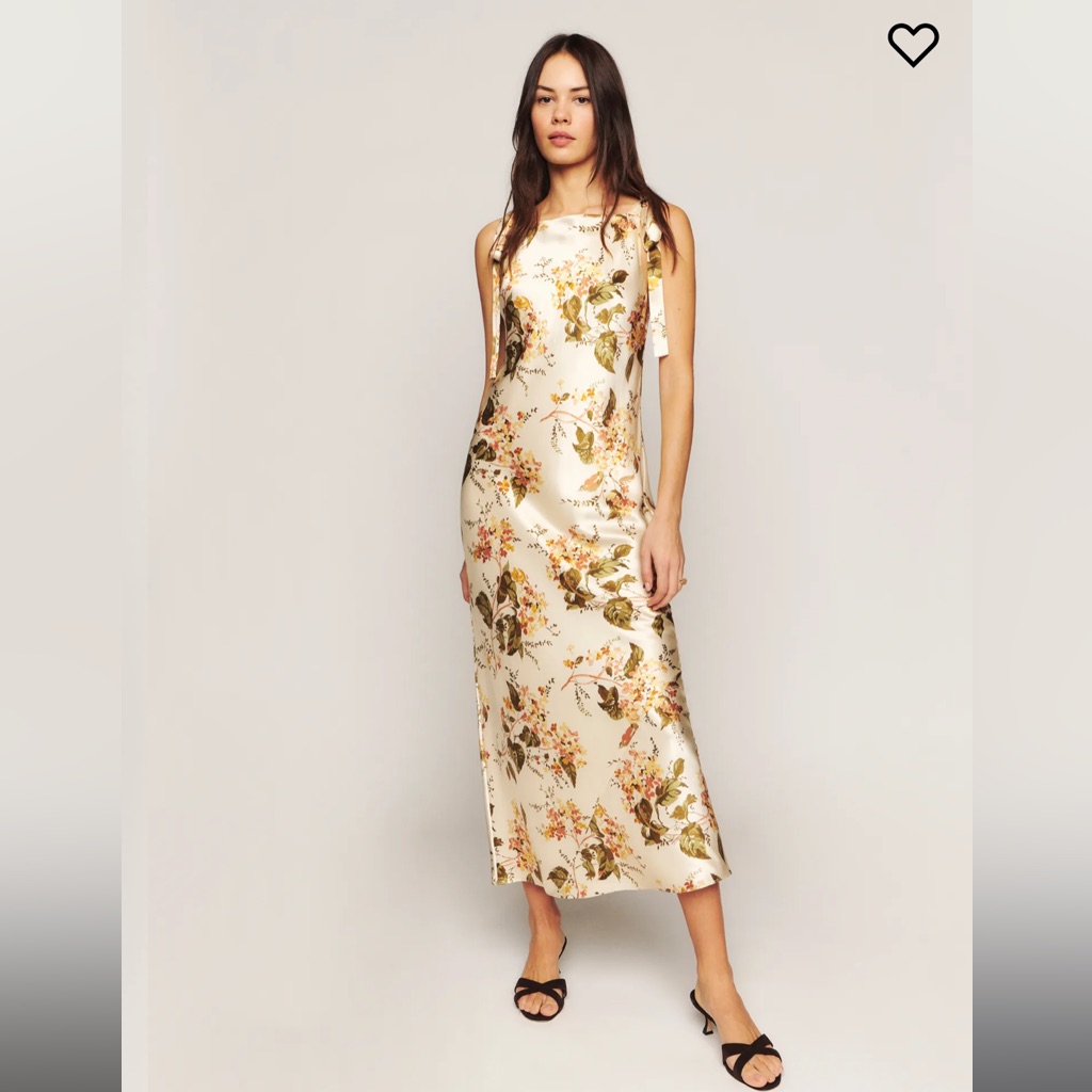 Reformation Aden Silk Dress
